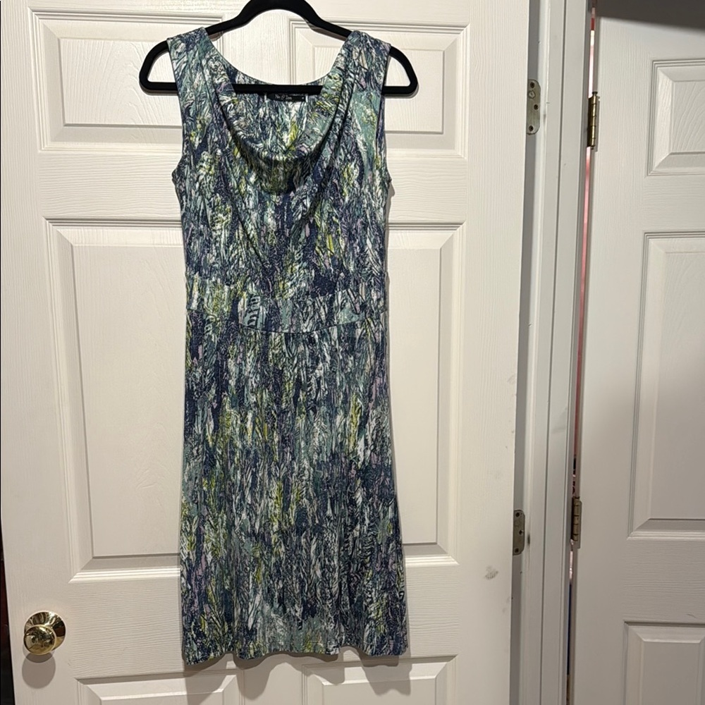 Nic + Zoe Sleeveless Abstract Print Dress